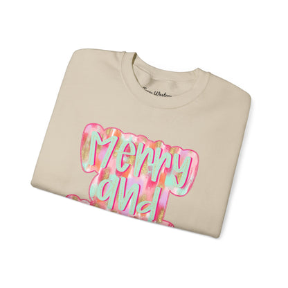 Merry & Bright Crewneck - Gildan