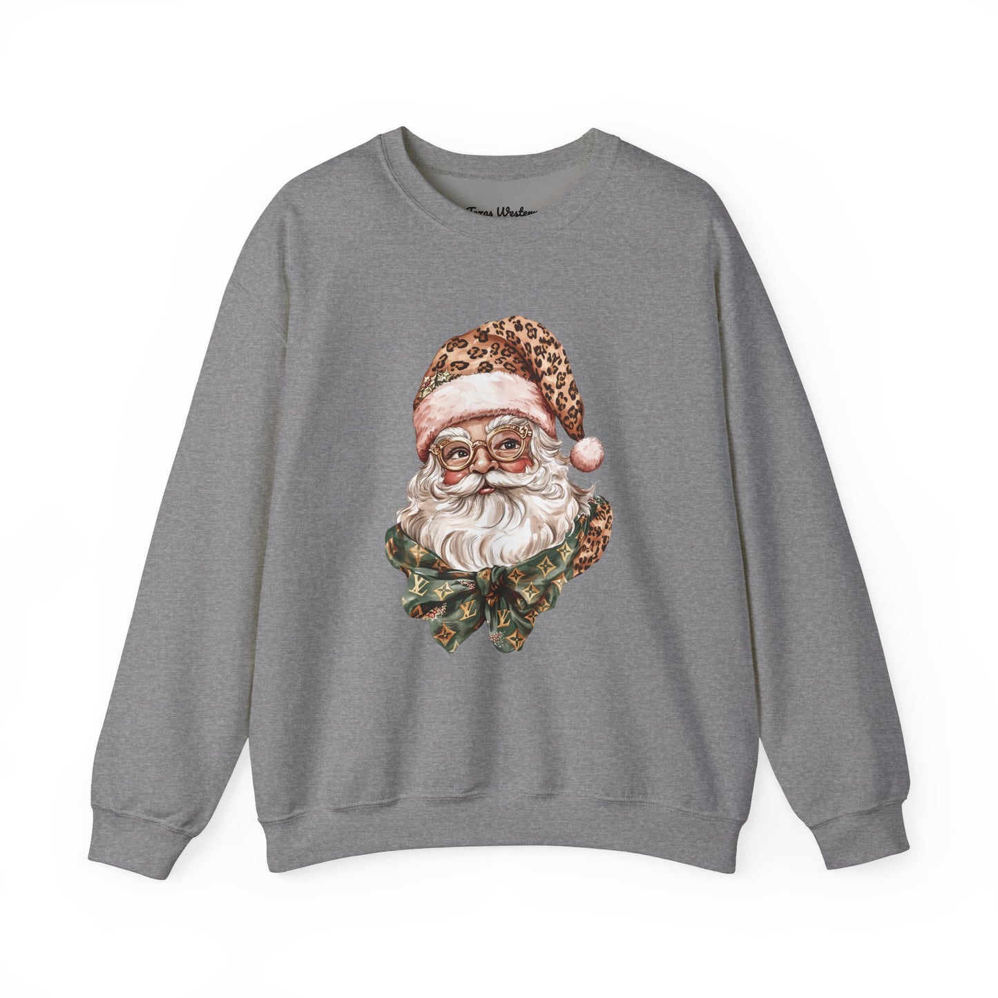 Cheetah Santa Crewneck - Gildan
