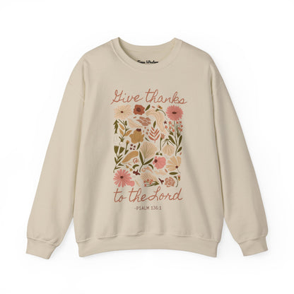 Give Thanks Boho Crewneck - Gildan