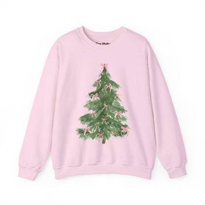 Pink Bow Christmas Crewneck - Gildan