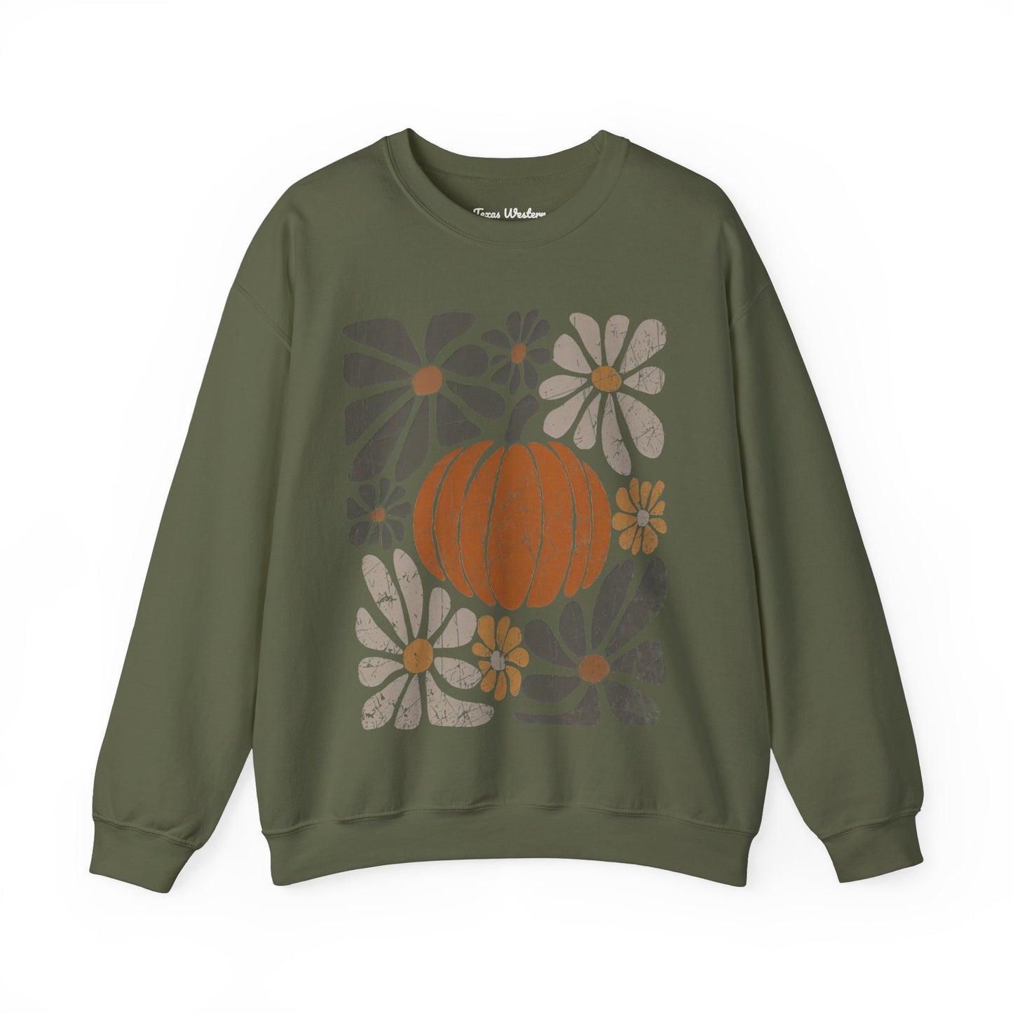 Boho Pumpkin Dark Crewneck - Gildan