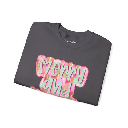Merry & Bright Crewneck - Gildan