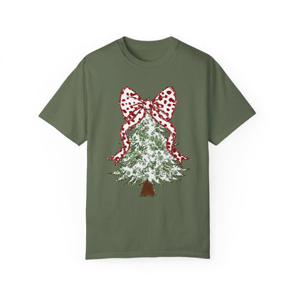 Glitter Christmas Tree Tee - Comfort Colors