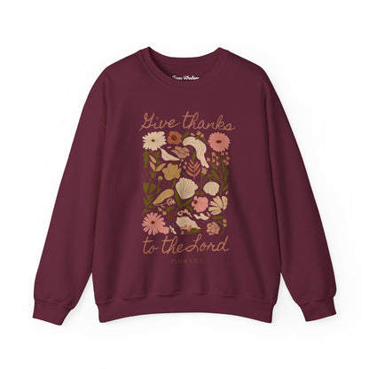 Give Thanks Boho Crewneck - Gildan