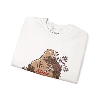 Christmas Cow Tag Crewneck - Gildan