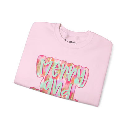 Merry & Bright Crewneck - Gildan