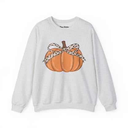 Cheetah Bow Pumpkin Crewneck - Gildan