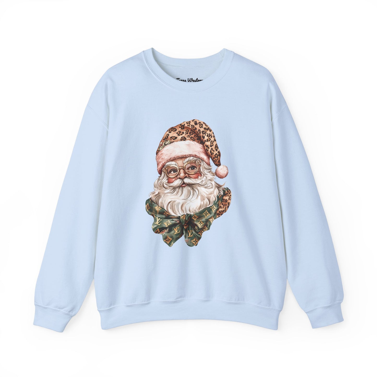 Cheetah Santa Crewneck - Gildan