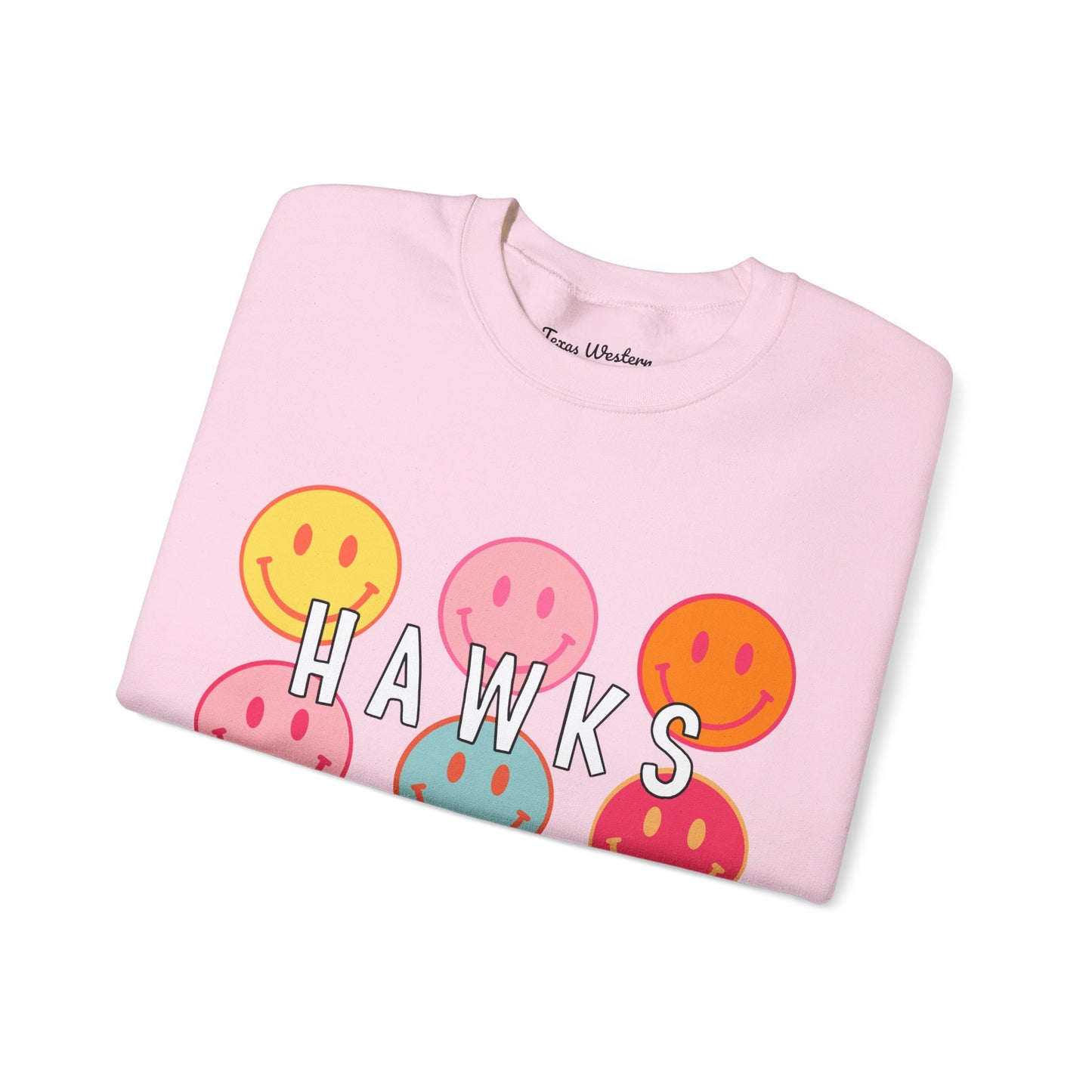 Hawks Smiley Crewneck - Gildan