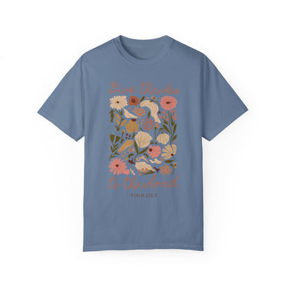 Give Thanks Boho Tee - Comfort Colors