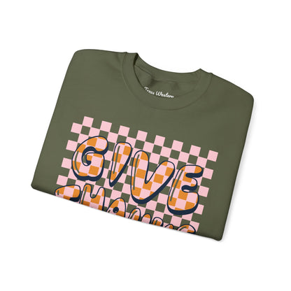 Give Thanks Crewneck - Gildan