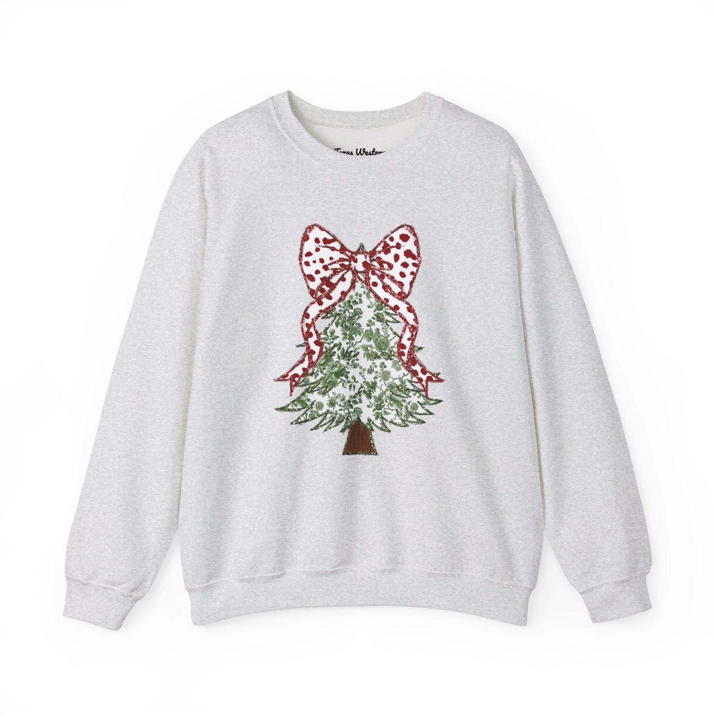 Glitter Christmas Tree Crewneck - Gildan