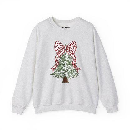 Glitter Christmas Tree Crewneck - Gildan
