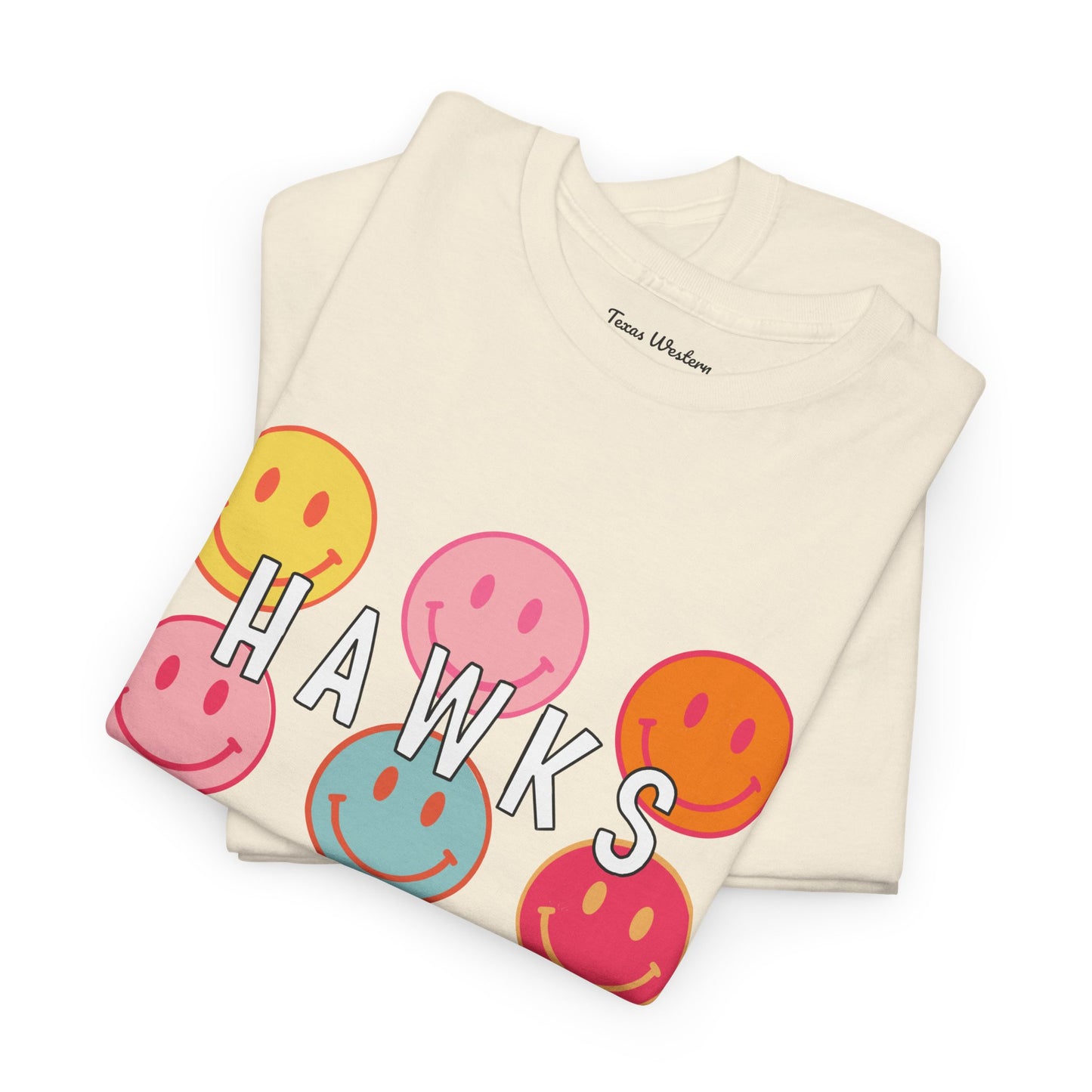 Hawks Smiley Tee  - Gildan