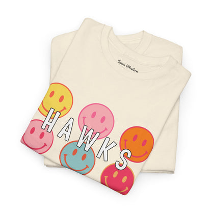 Hawks Smiley Tee  - Gildan