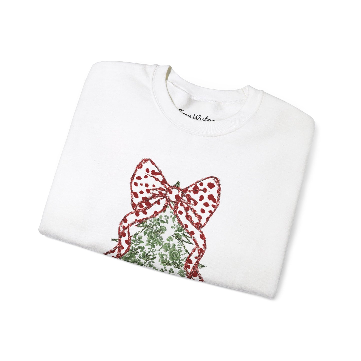 Glitter Christmas Tree Crewneck - Gildan