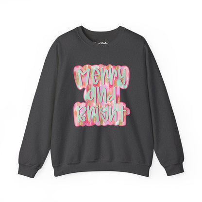 Merry & Bright Crewneck - Gildan