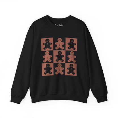 Checkered Gingerbread Crewneck - Gildan