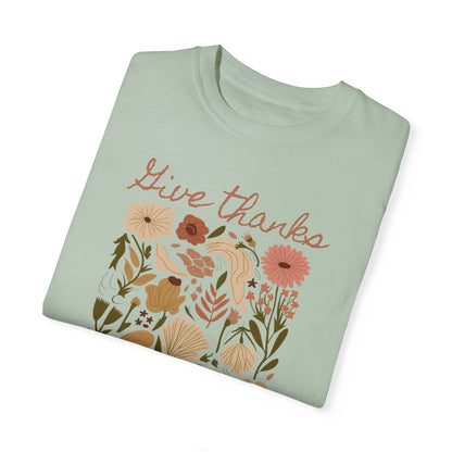 Give Thanks Boho Tee - Comfort Colors