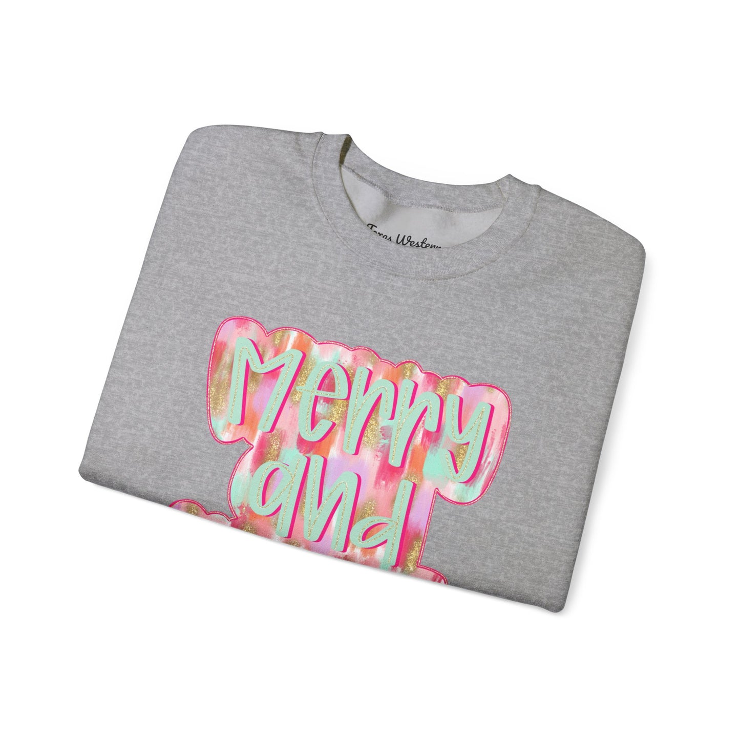 Merry & Bright Crewneck - Gildan
