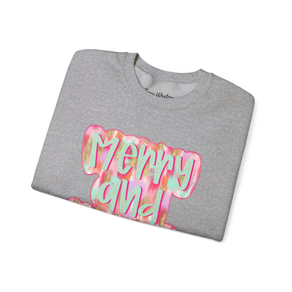 Merry & Bright Crewneck - Gildan