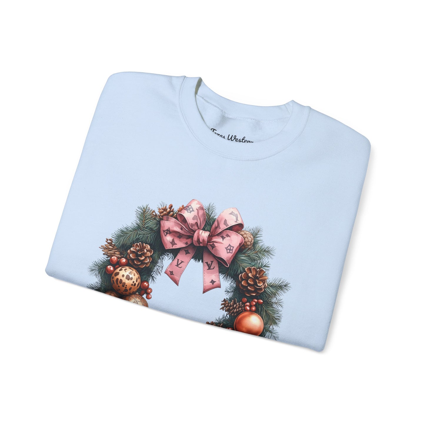Christmas Wreath Crewneck - Gildan