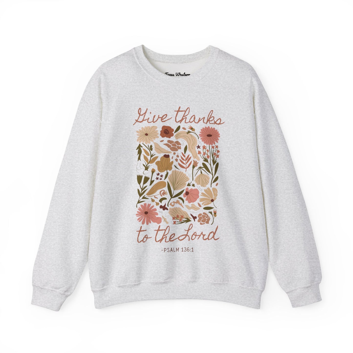 Give Thanks Boho Crewneck - Gildan
