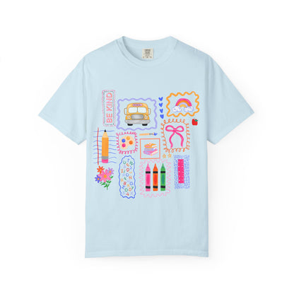 Back to School Collage Tee - Comfort Colors