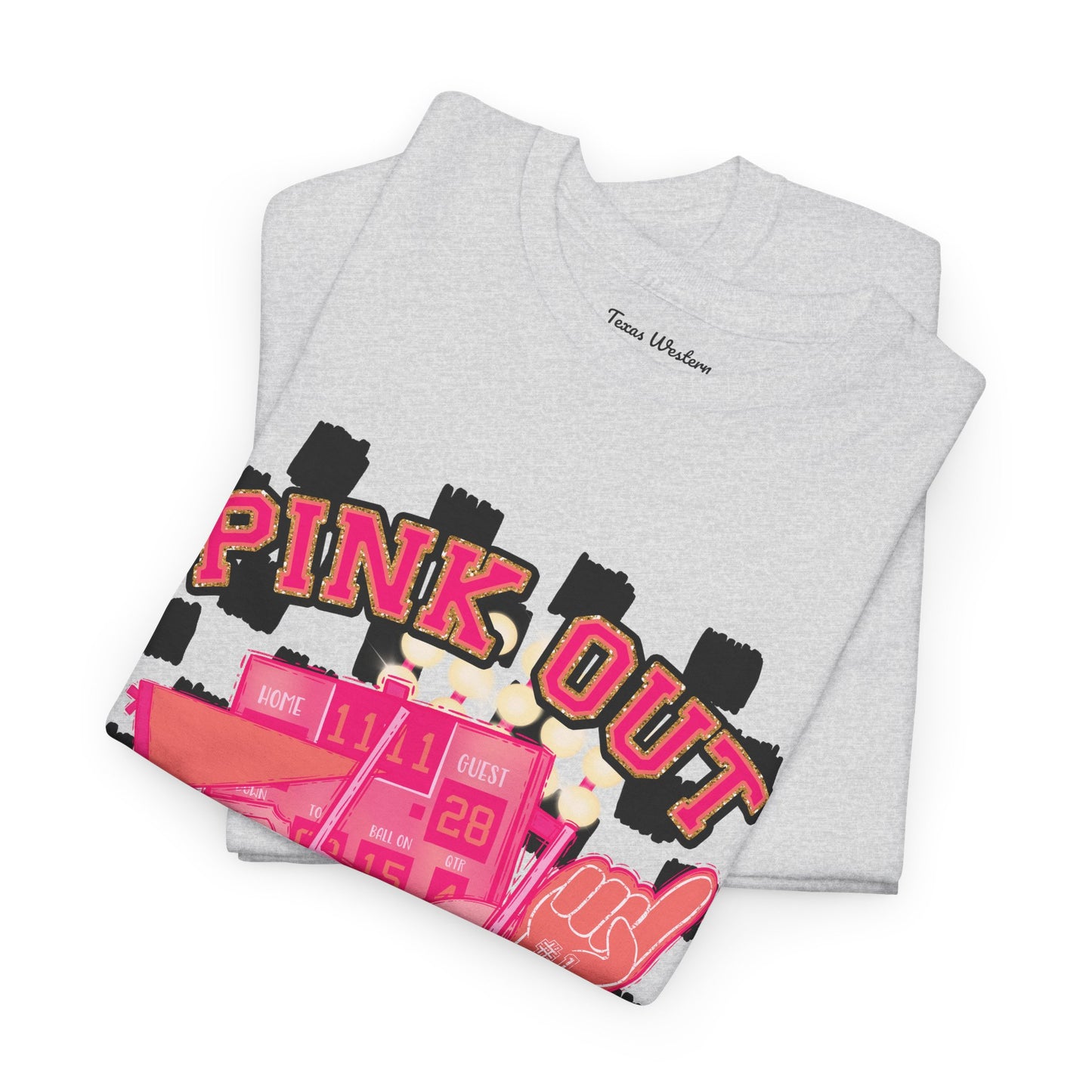 Pink Out Hawks Tee - Gildan