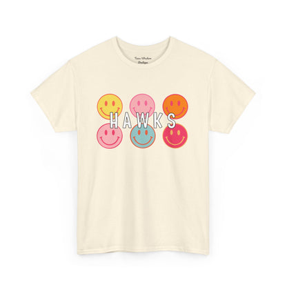 Hawks Smiley Tee  - Gildan