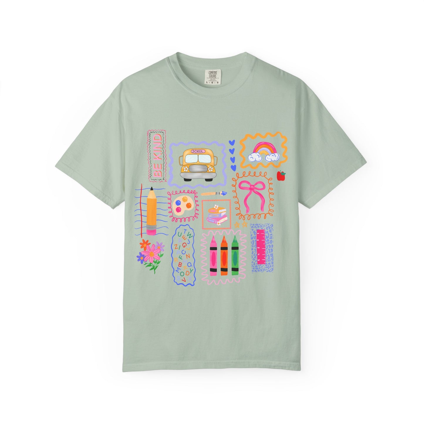 Back to School Collage Tee - Comfort Colors