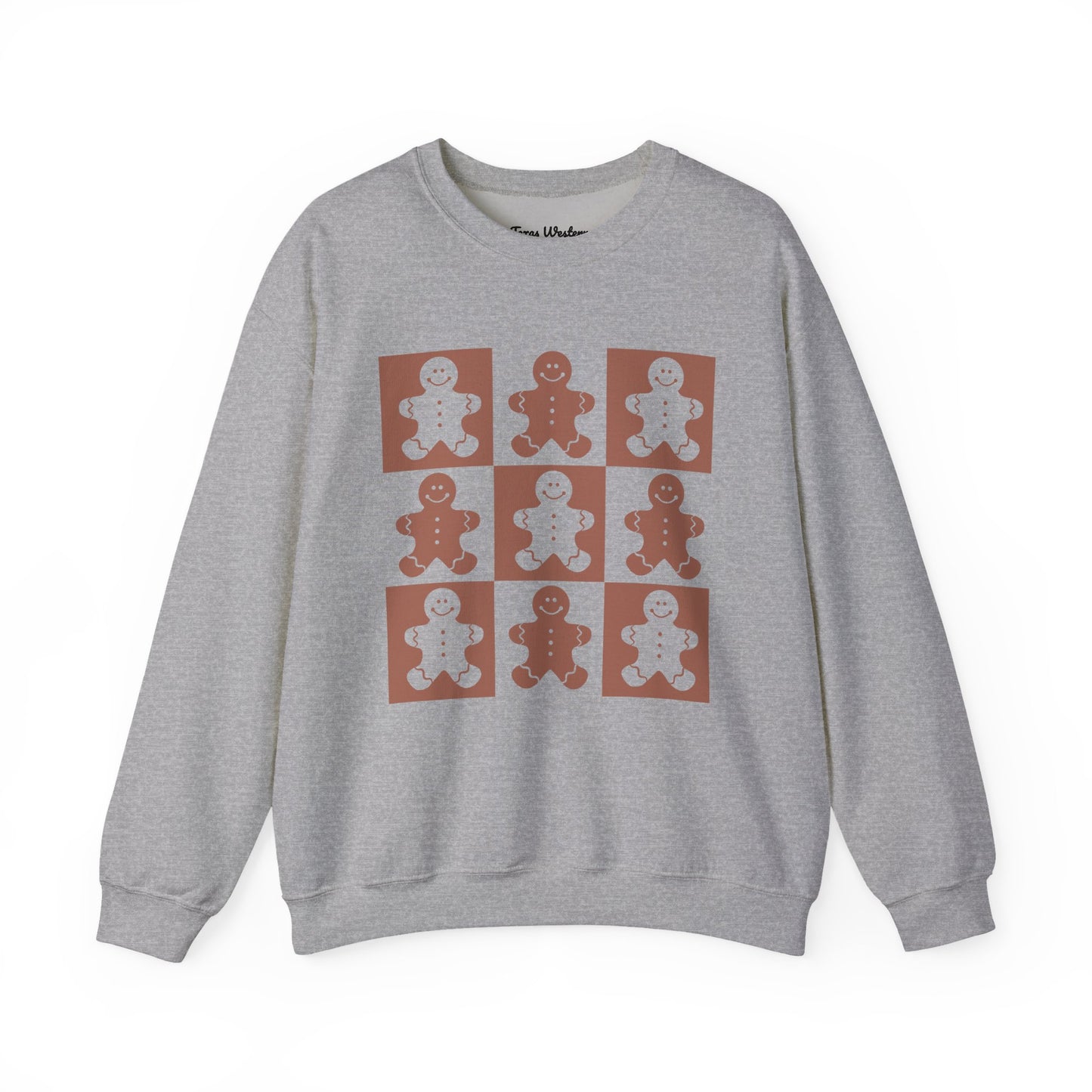Checkered Gingerbread Crewneck - Gildan