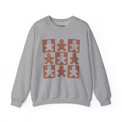 Checkered Gingerbread Crewneck - Gildan