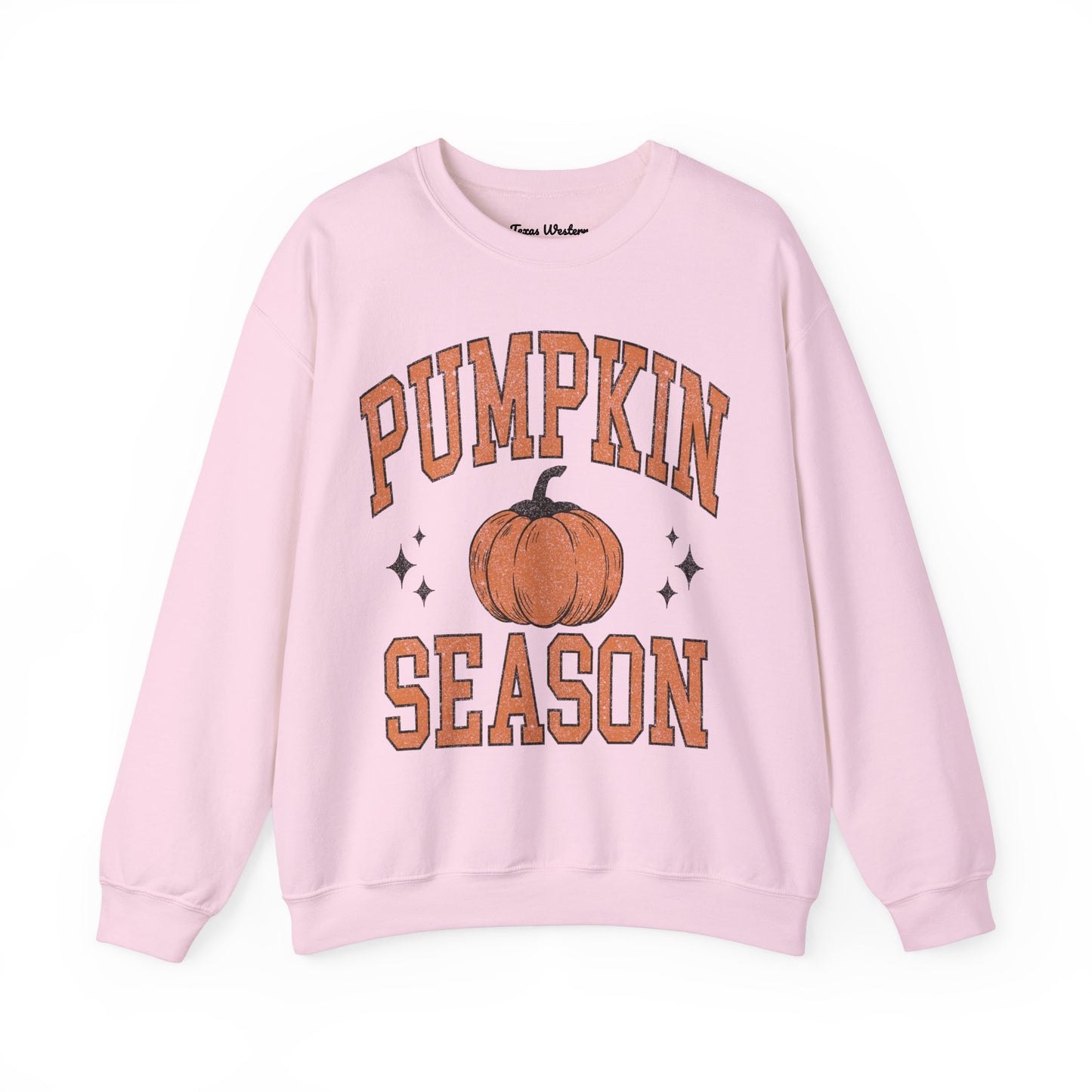 Pumpkin Season Varsity Font Crewneck - Gildan