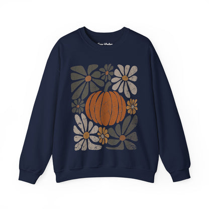Boho Pumpkin Dark Crewneck - Gildan