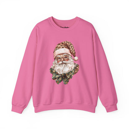 Cheetah Santa Crewneck - Gildan