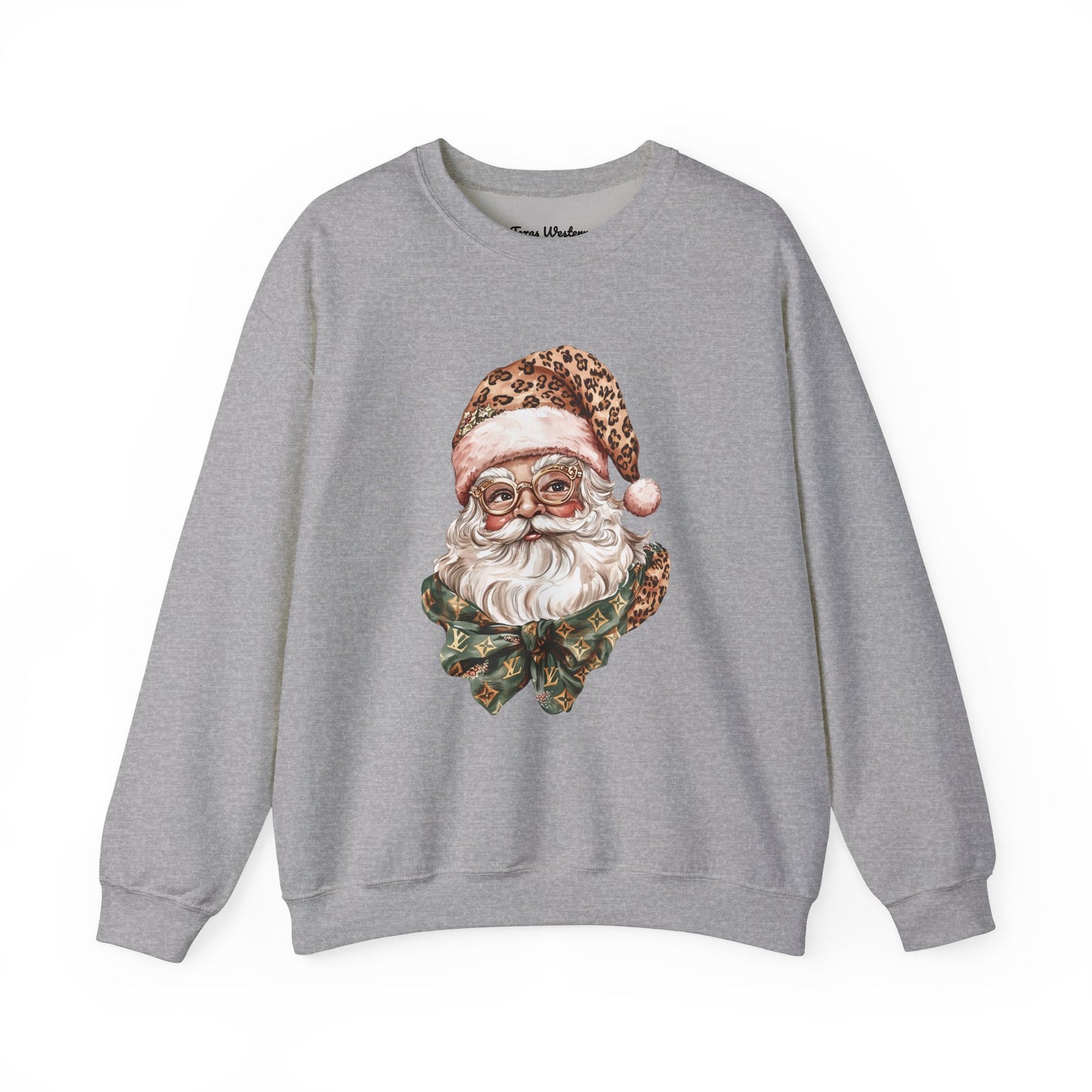 Cheetah Santa Crewneck - Gildan