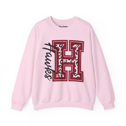 Hawks Cheetah Crewneck - Gildan