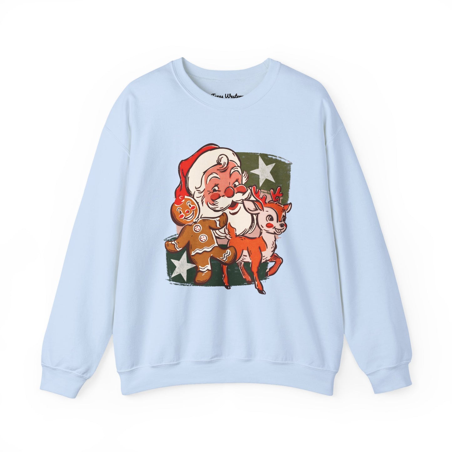 Vintage Christmas Collage Crewneck - Gildan