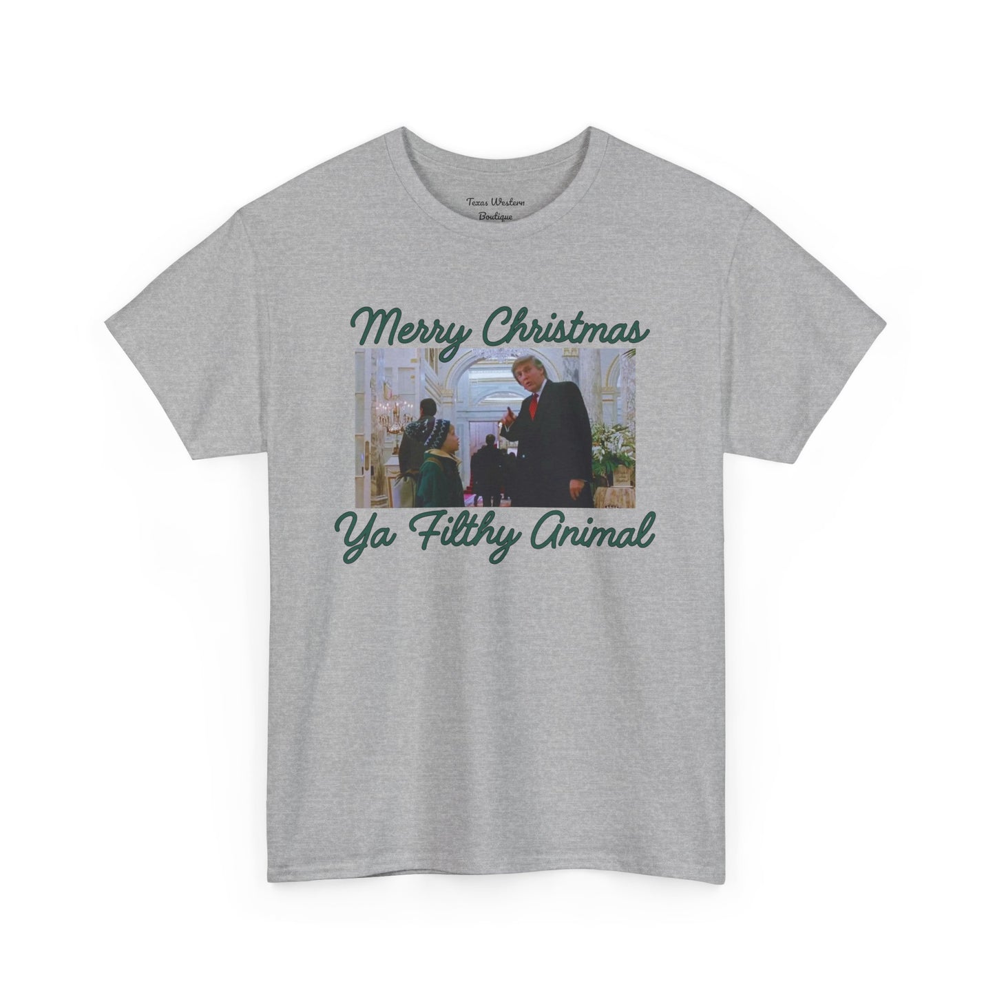 Merry Christmas Ya Filthy Animal Tee - Gildan