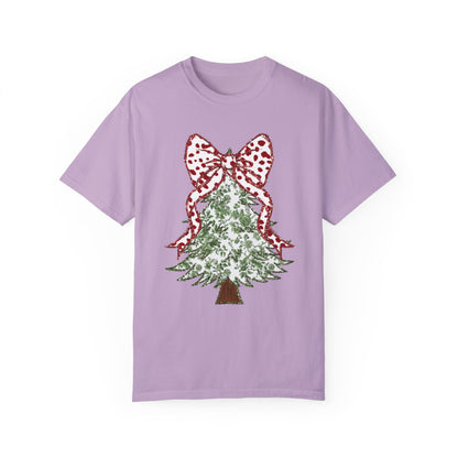 Glitter Christmas Tree Tee - Comfort Colors
