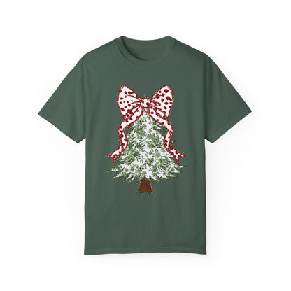 Glitter Christmas Tree Tee - Comfort Colors