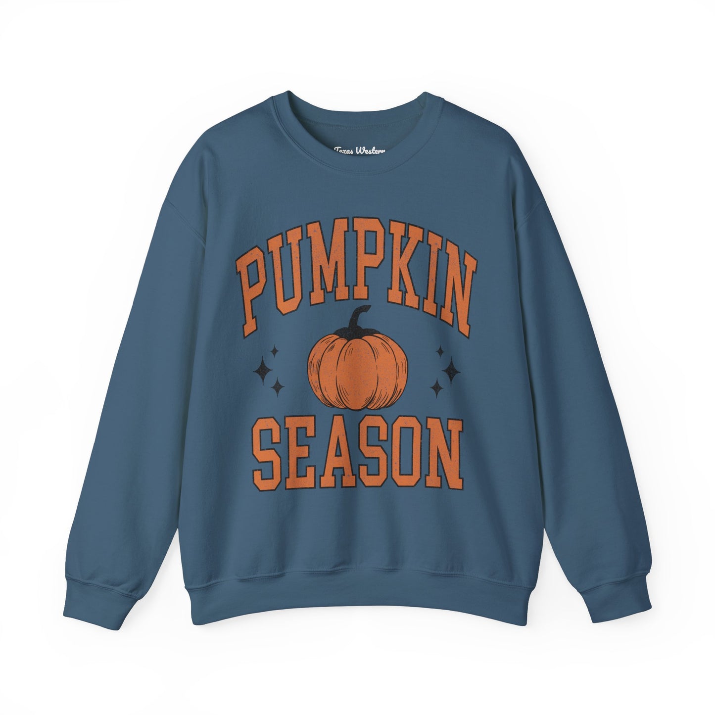 Pumpkin Season Varsity Font Crewneck - Gildan