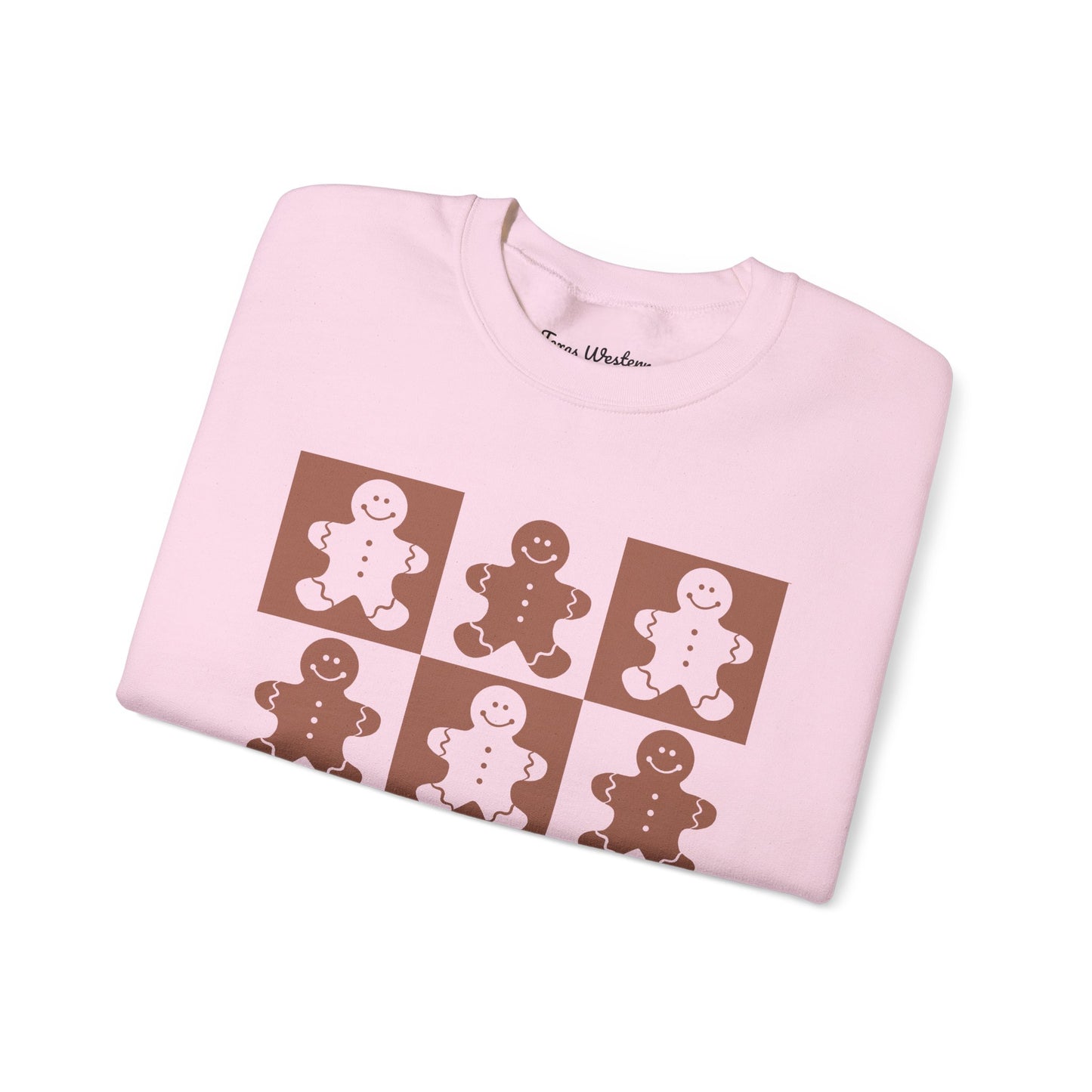 Checkered Gingerbread Crewneck - Gildan