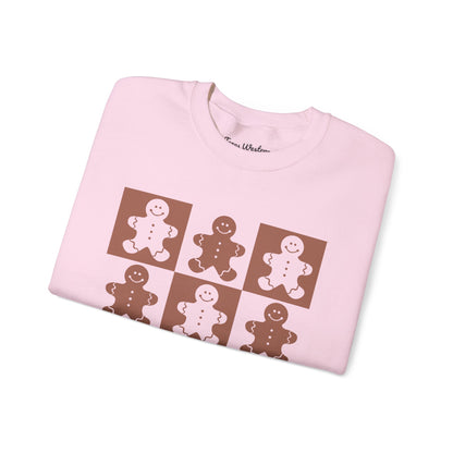 Checkered Gingerbread Crewneck - Gildan