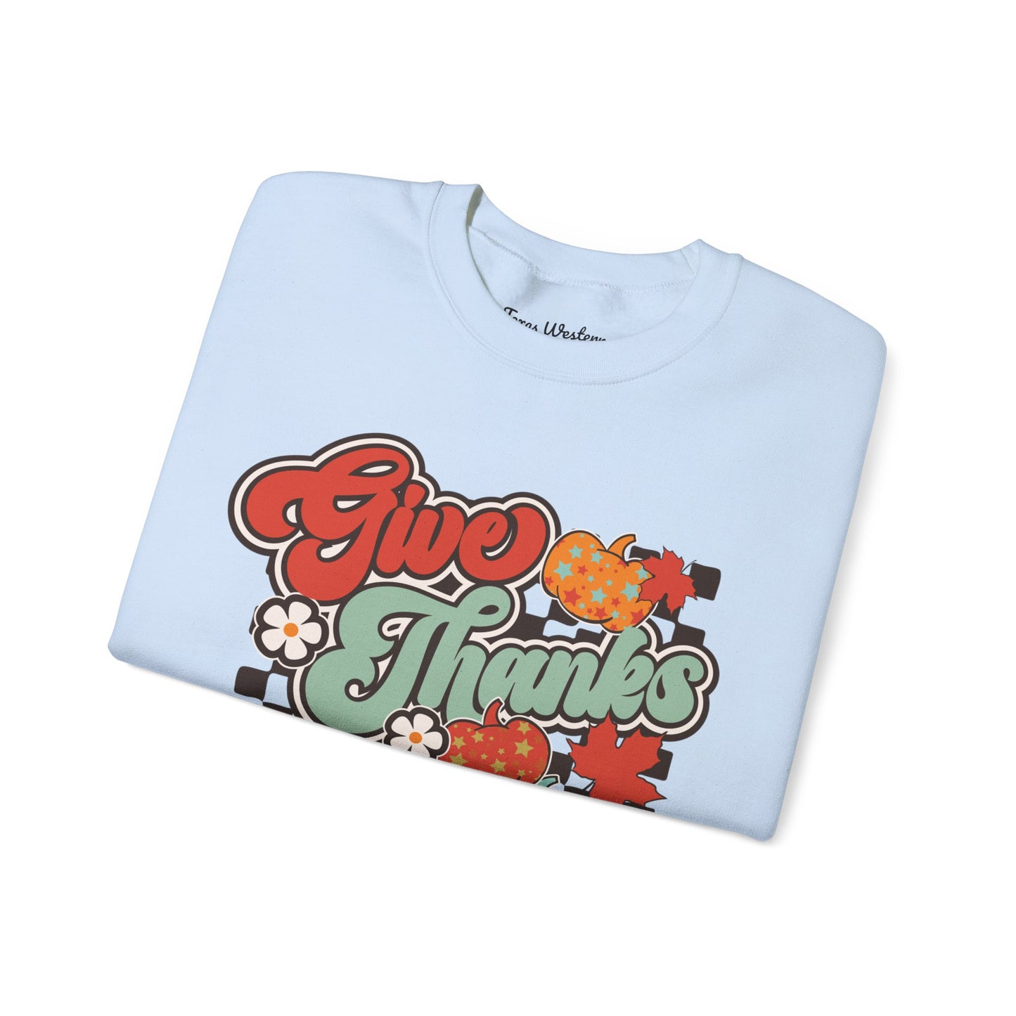 Give Thanks To The Lord - Red - Crewneck - Gildan