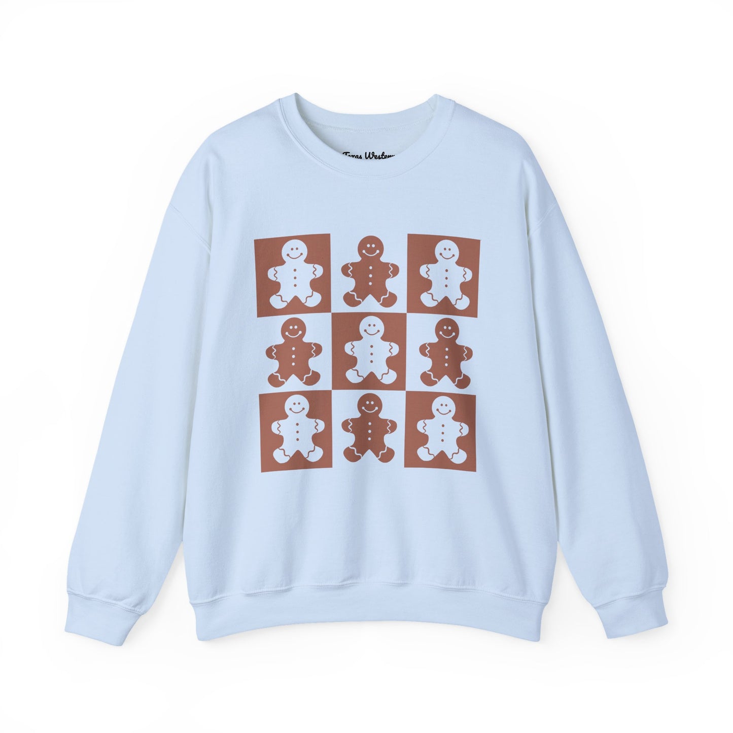 Checkered Gingerbread Crewneck - Gildan