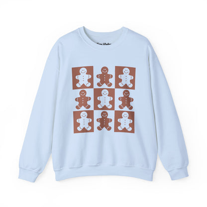 Checkered Gingerbread Crewneck - Gildan