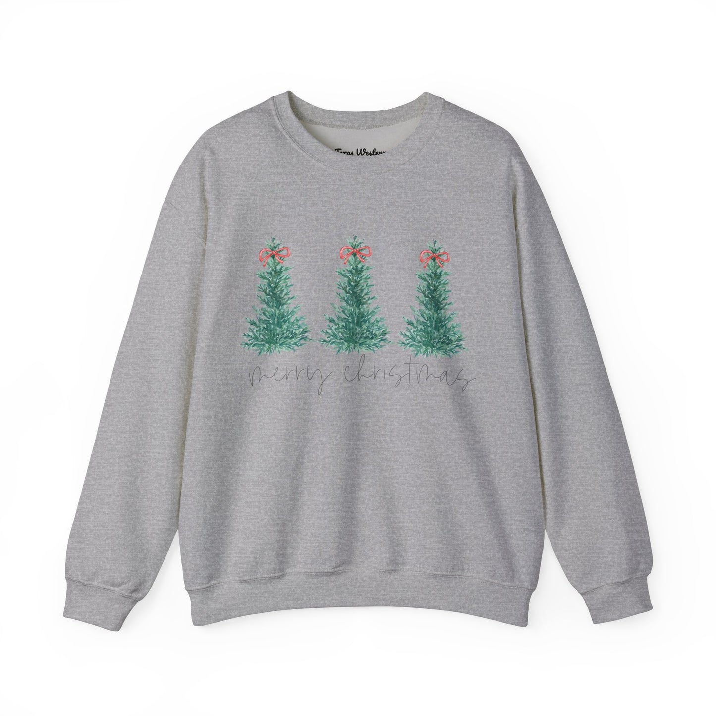 Watercolor Merry Christmas Crewneck - Gildan