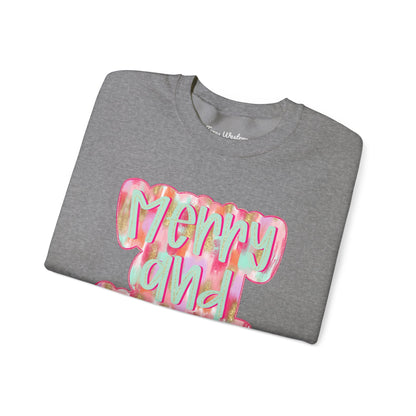 Merry & Bright Crewneck - Gildan